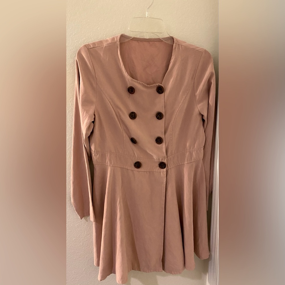 Blush Trench Coat